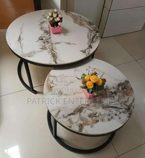 Imported Morden Nesting Marble Coffee Table - main view