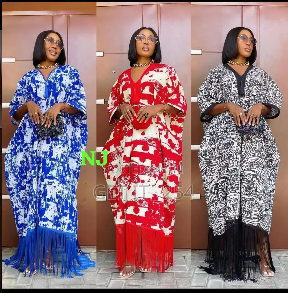 Fringed Bottom Gown Available in 3 Colors Size L XL 2