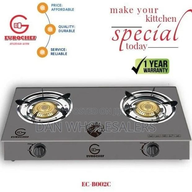 Top Two Burner Gas Cooker Eurochef Table - main view