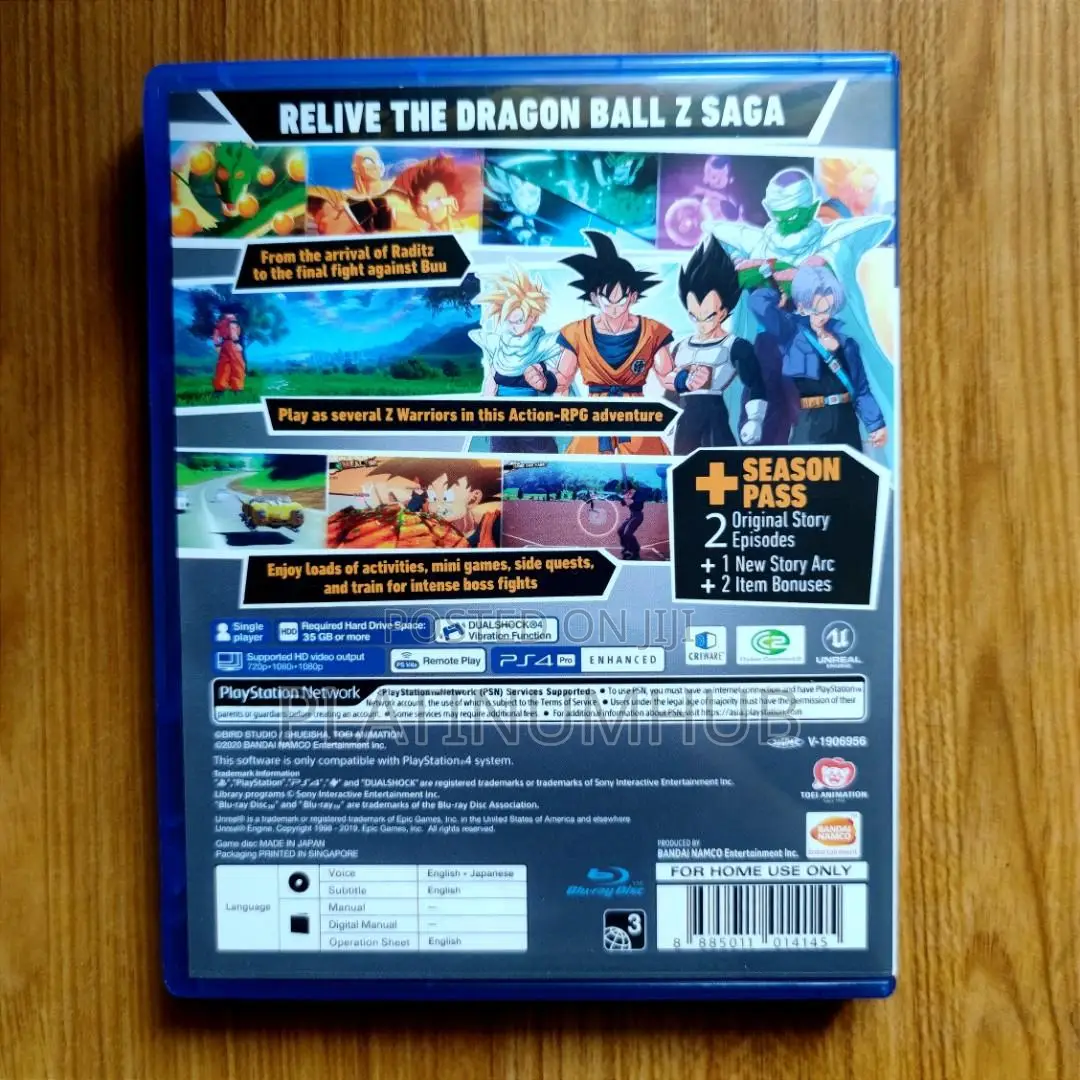 Dragonball Z Ps4 J7k