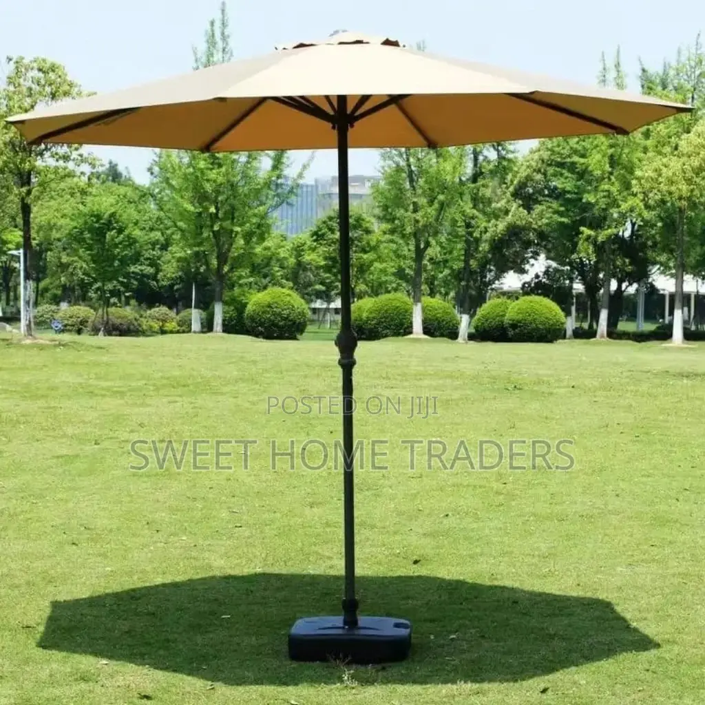 Folding Outdoor Umbrella With Iron Pipe,