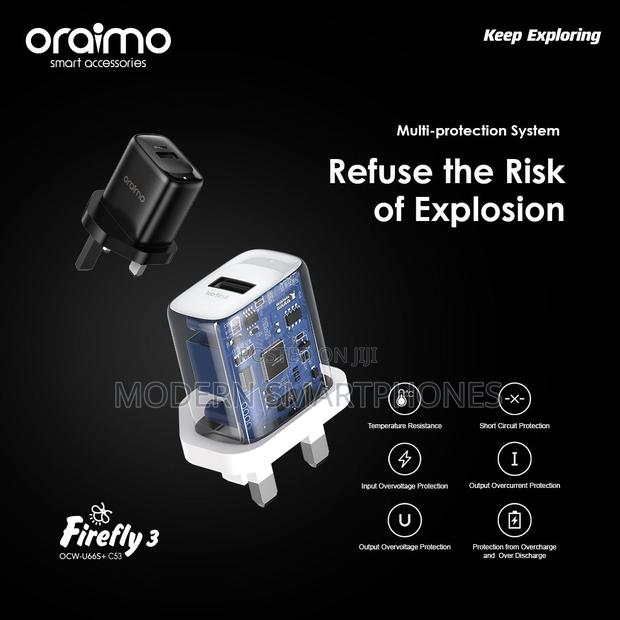 Oraimo Firefly 3 10W Wall Charger Kit - thumbnail 6