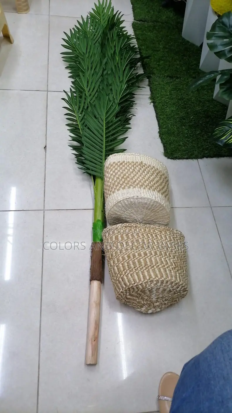 Artificial Palm Tree With Basket