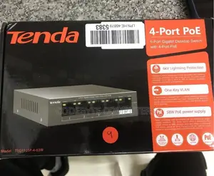 TENDA TEG1105P-4-63W 5-Port Gigabit Desktop Switch