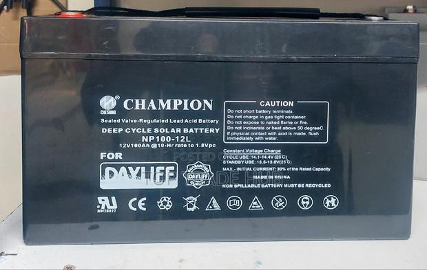 Champion Deep Cycle Solar Battery 12V100AH