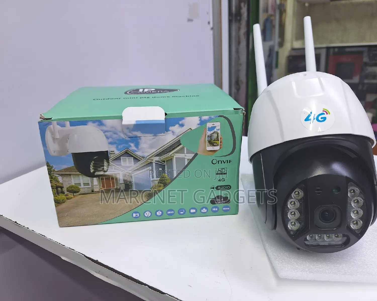 4G Outdoor PTZ Camera With Motion Sense and 2 Way Audio