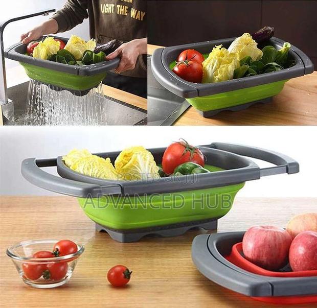Collapsible Over Sink Basin Collander - thumbnail 3