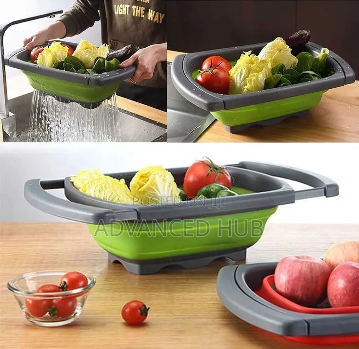 Collapsible Over Sink Basin Collander