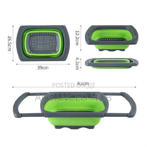 Collapsible Over Sink Basin Collander - thumbnail 4
