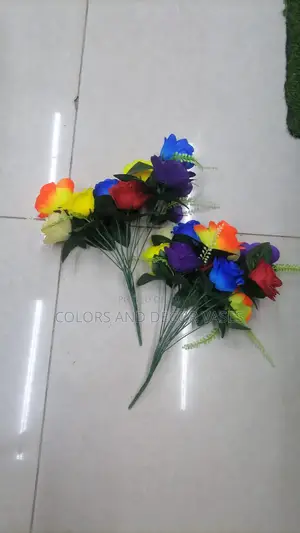 Artificial Flowers Colored