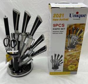 Black 9 PCS Unique Knife Set - thumbnail 2