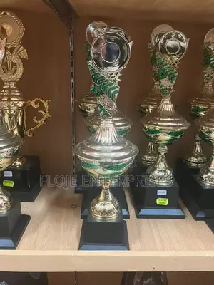 Trophy Award With Green Shade Design