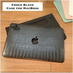 Case Macbook Apple Pro Air Croco BLACK - A2681