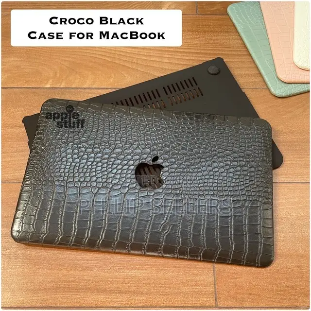 Case Macbook Apple Pro Air Croco BLACK - A2681