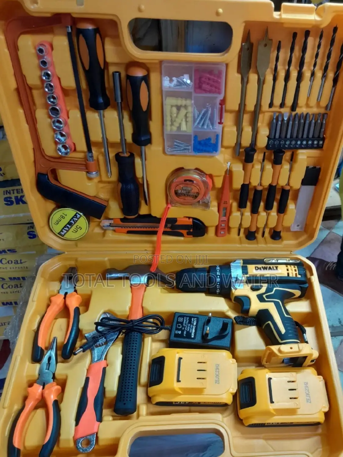 Dewalt Cordless Drill Set,26V 2 Durable Rechargeable Cell