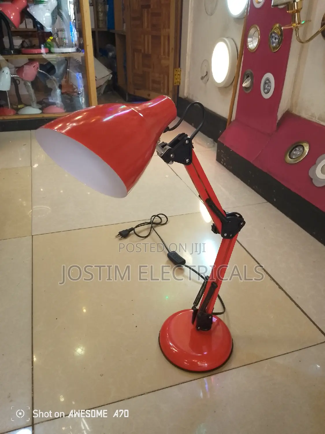 Red Table Lamp