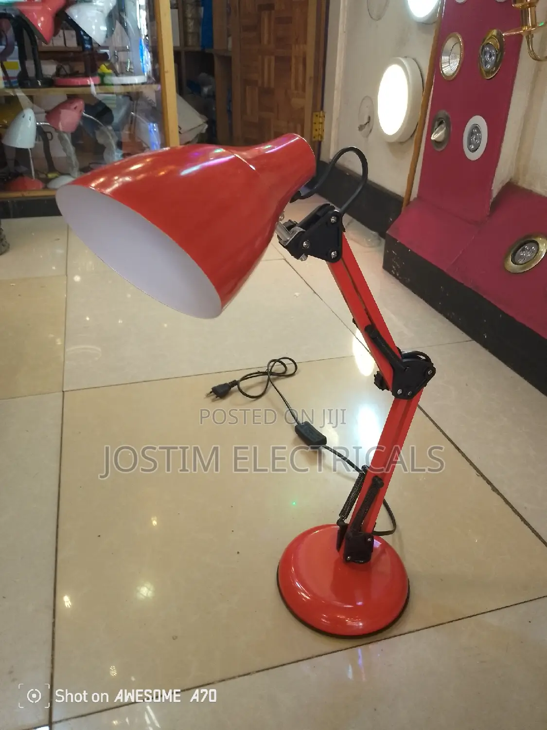 Red Table Lamp