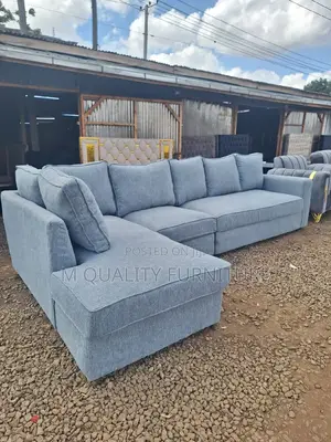 Quality Gray Corner Sofa 7 Seater