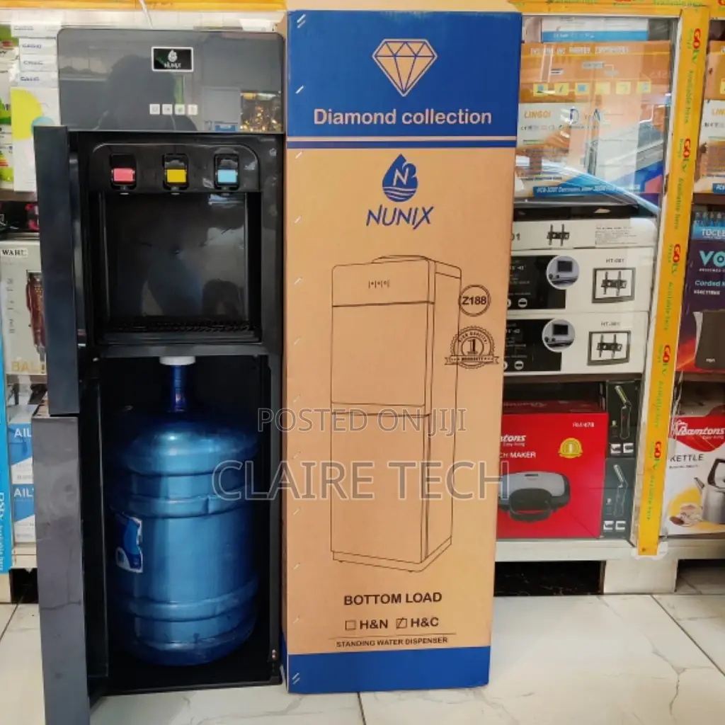 Dark Silver Z188C 3 Taps Bottom Load Nunix Water Dispenser