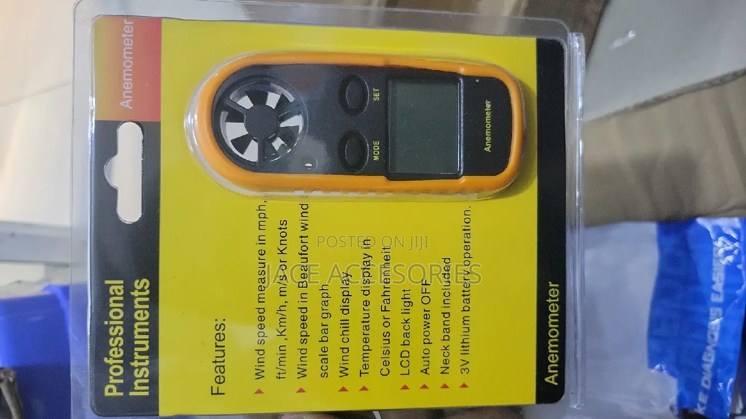 Digital Anemometer Wind Speed, Air Velocity Temp Meter