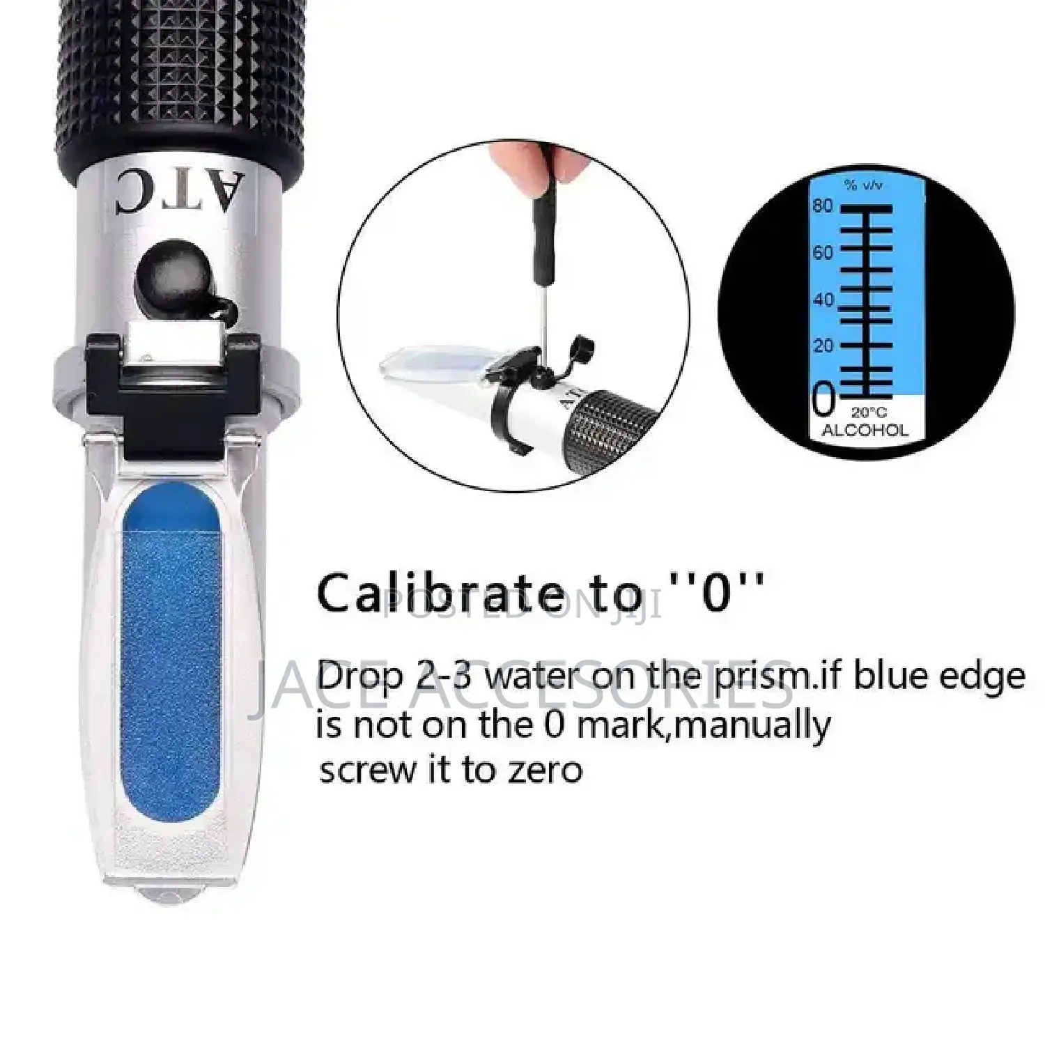 New Alcohol Refractometer 0-40°