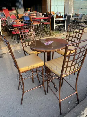 High Chairs Restaurant Set, Powder Coated.