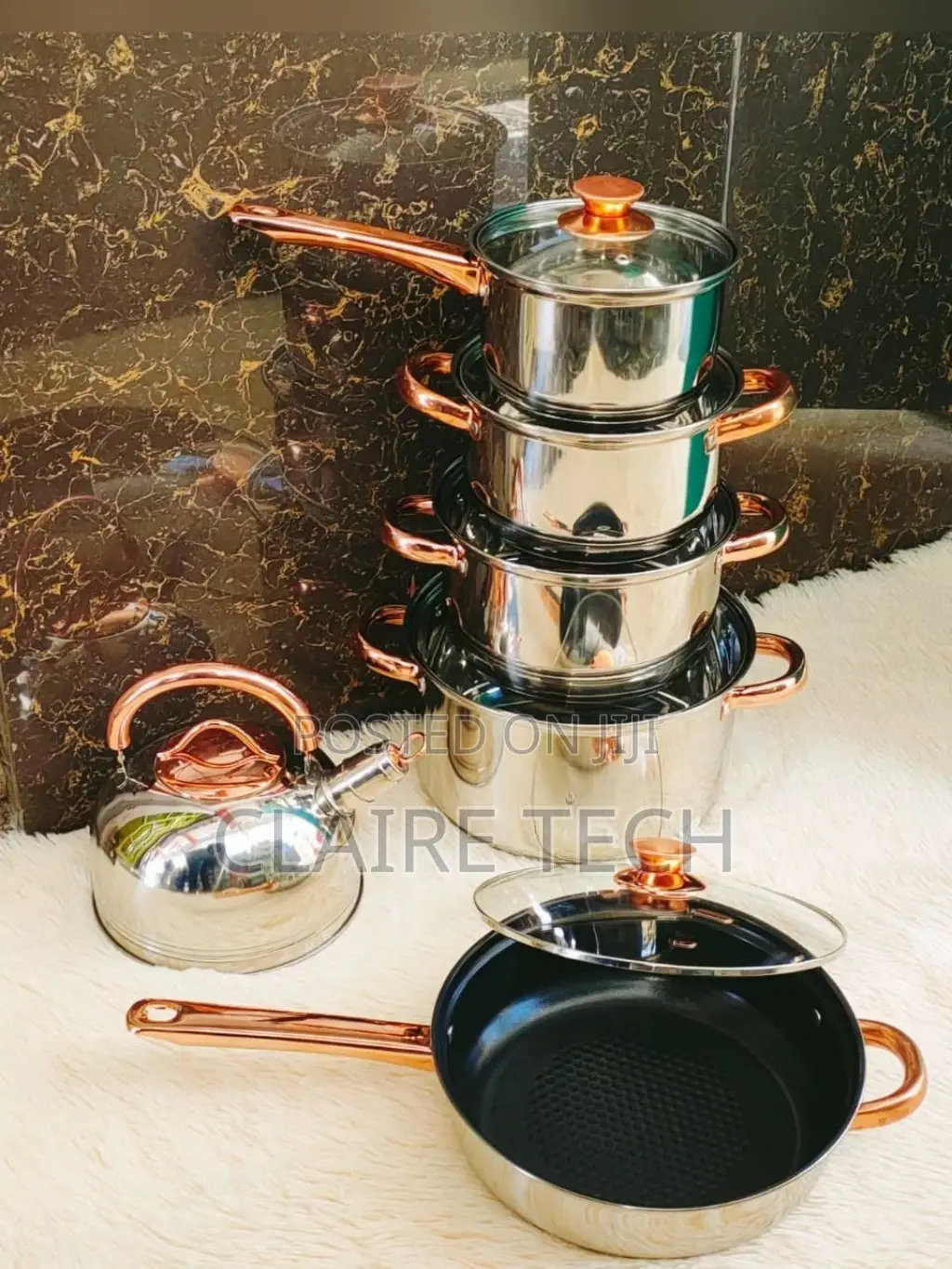 Stainless Steel 12 PCS Yemitai Cookware Set