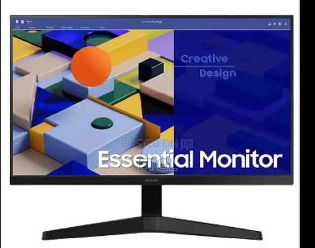 Samsung Essential 24" FHD Monitor, Black Color, Connectivity