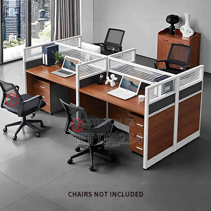 Office Workstation:
4-Way Workstation 
(Chairs Exclusive)