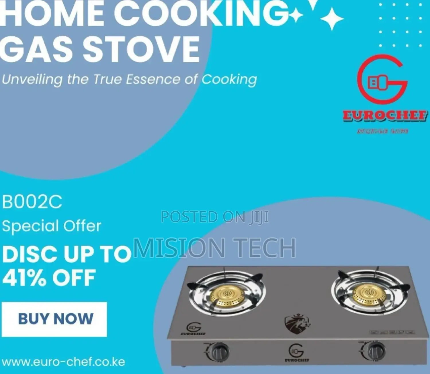 Brand New Eurochef Glass Burner