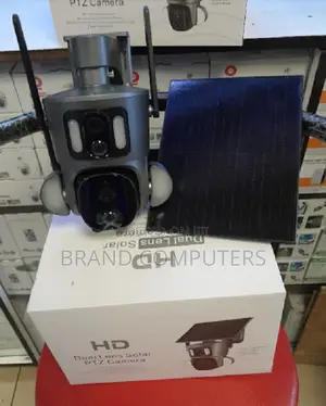 Dual Lens Ubox 4G PTZ Camera Solar CCTV Camera Solar 4G