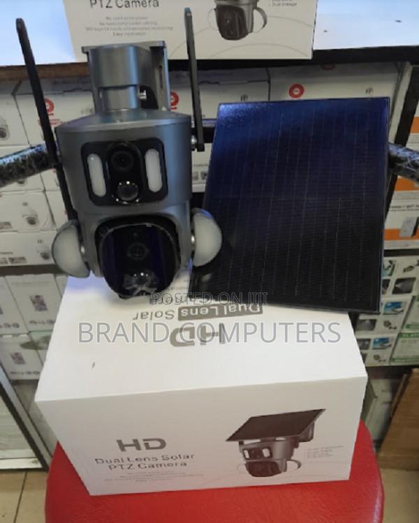 Dual Lens Ubox 4G PTZ Camera Solar CCTV Camera Solar 4G