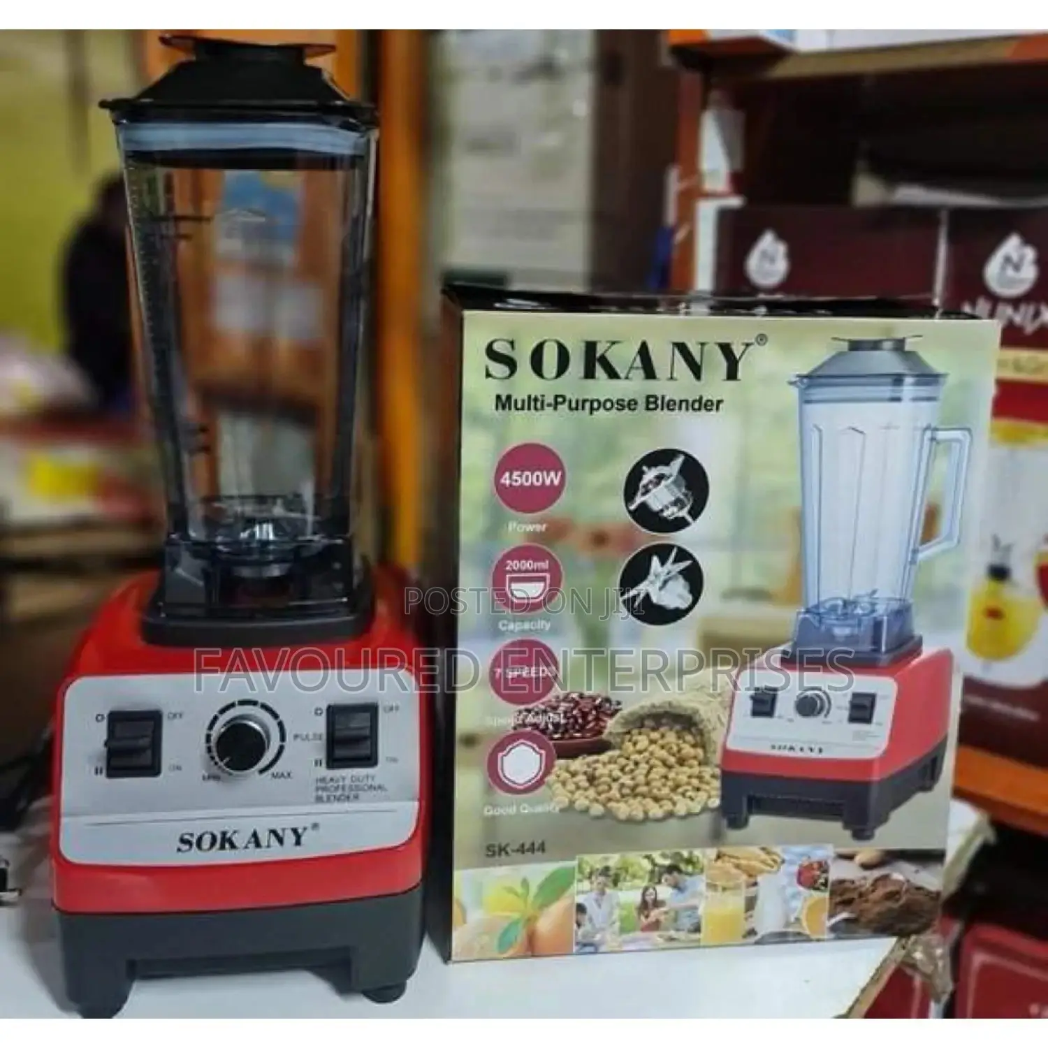 Sokany 4500 Watts Multifunction Commercial Duty Blender -2l