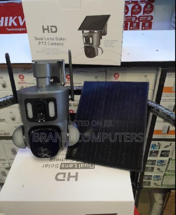 Solar Powered 4G LTE Cellular Dual Lens Security Camera