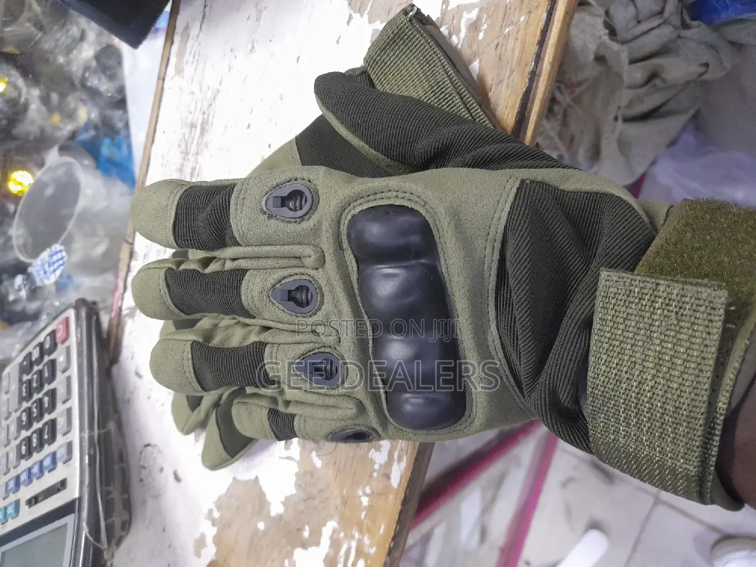 Jungle Green Full-Finger Tactical Gloves