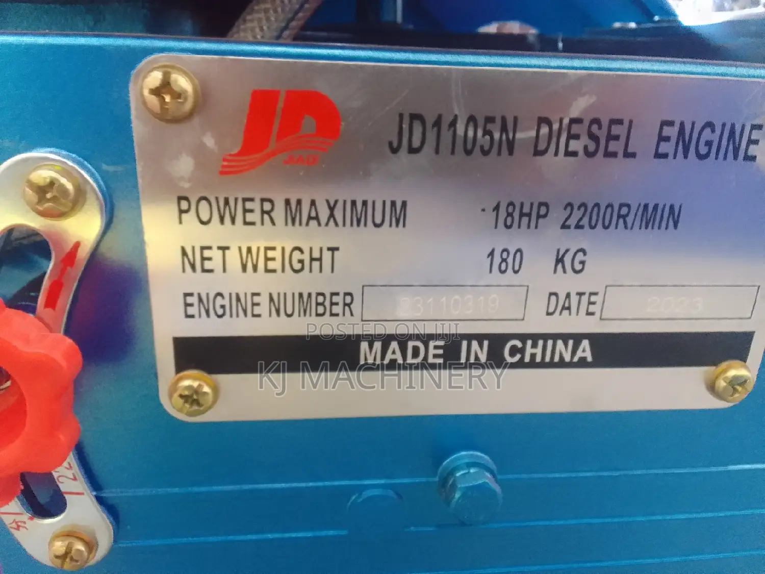 JD Powered Diesel Driven Engine 16hp Quality Assurance