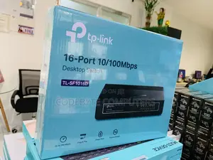 Desktop Switch - TL-SF1016D - 16-Port - 10/100mbps - Black