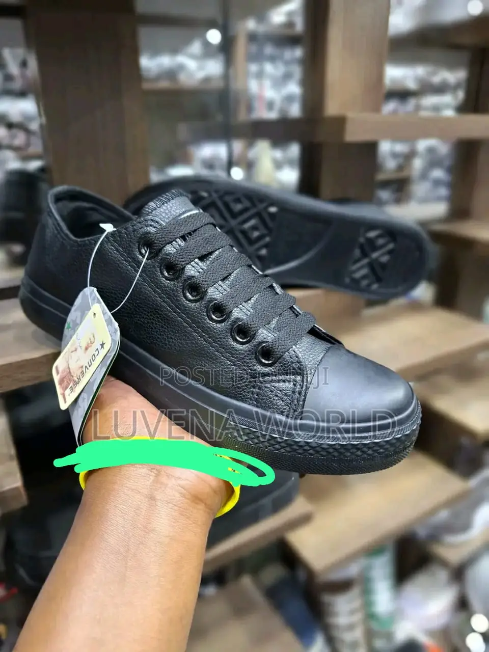 Leather Converse