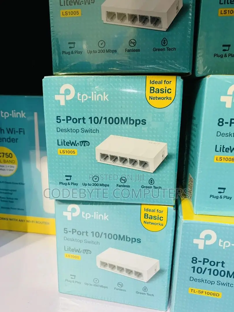 Tp-Link 5-Port 10/100mbps Desktop Switch - TL-LS1005