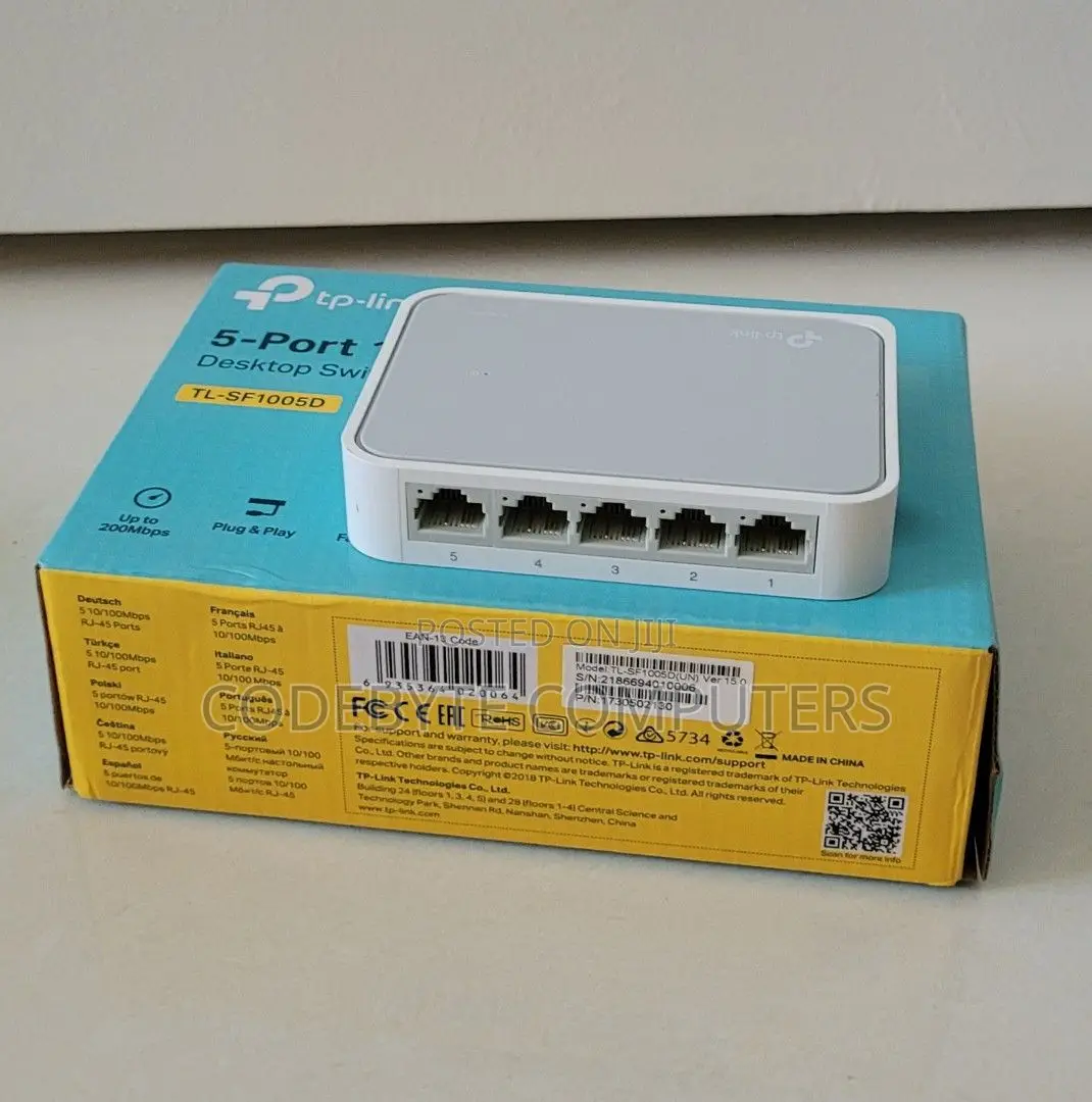 Tp-Link TL-SF1005D 5-Port 10/100mbps Desktop Switch