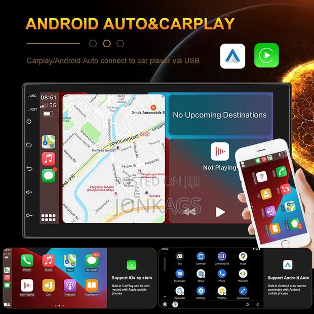 Car Stereo 7 Inches With Apple Carplay/Android Auto - thumbnail 3