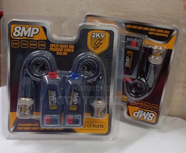 8MP Single Channel Split Joint HD Passive Video Balun - main view