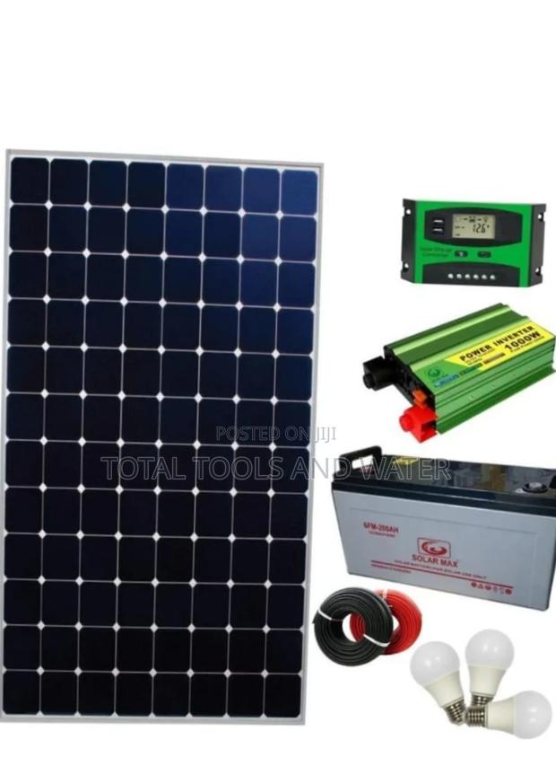 Solar Panel 250 Watts + Battery + Invertor + Controllers