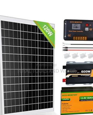120W Solar Panel +Solar Power Controller+600W Invertor - thumbnail 2
