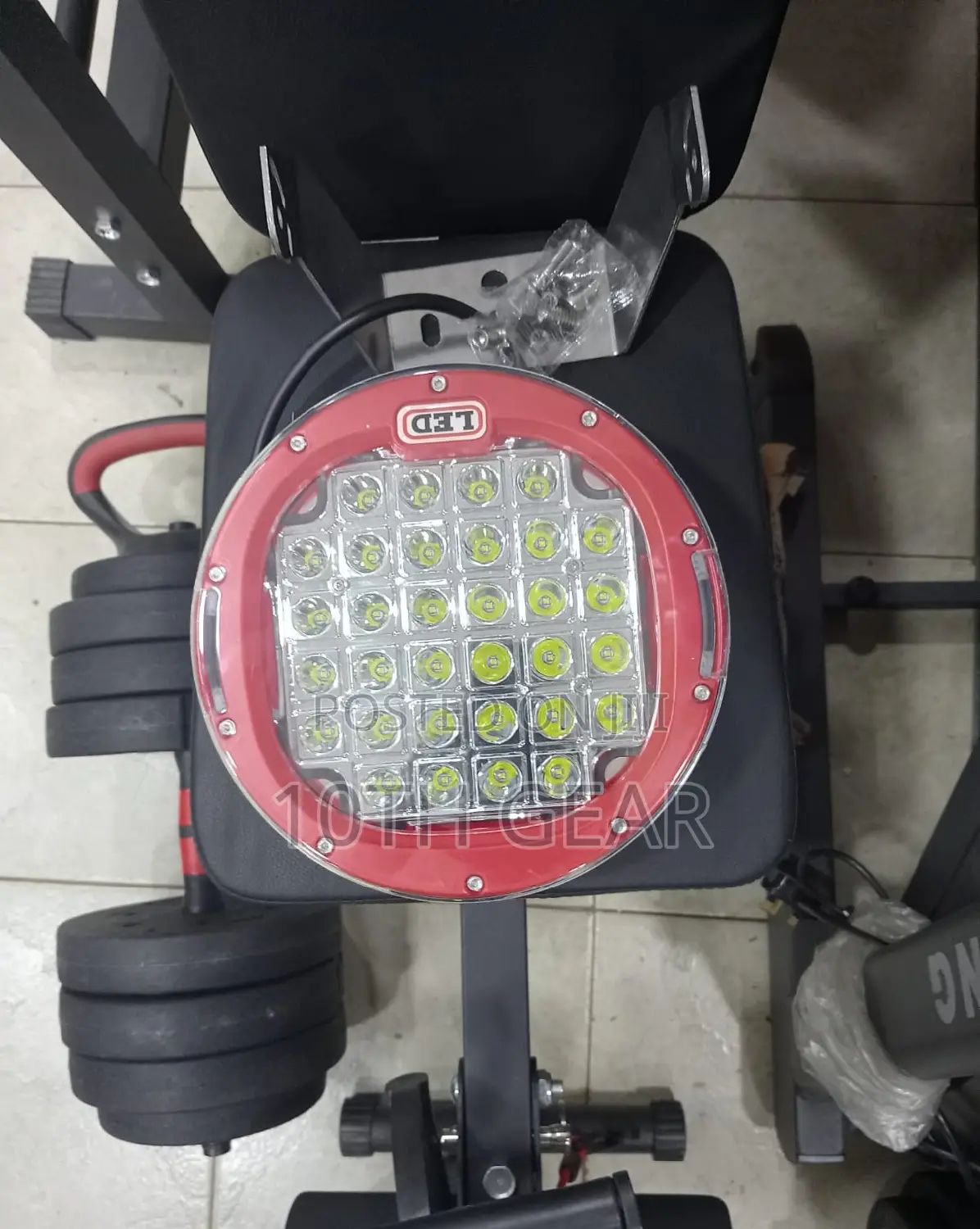 9 Inch LED Flood Lights Red Right/Left PCS