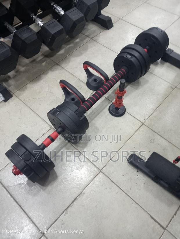 Adjustable 20kg Kettlebell Set/Dumbbell/Barbell/Push-Up