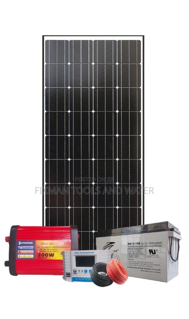 Solar Panel 250 Watts + Battery + Inverter + Controller - main view
