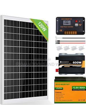 Mono Solar Panel 100 Watts+ Battery +Inverter + Controller - thumbnail 2