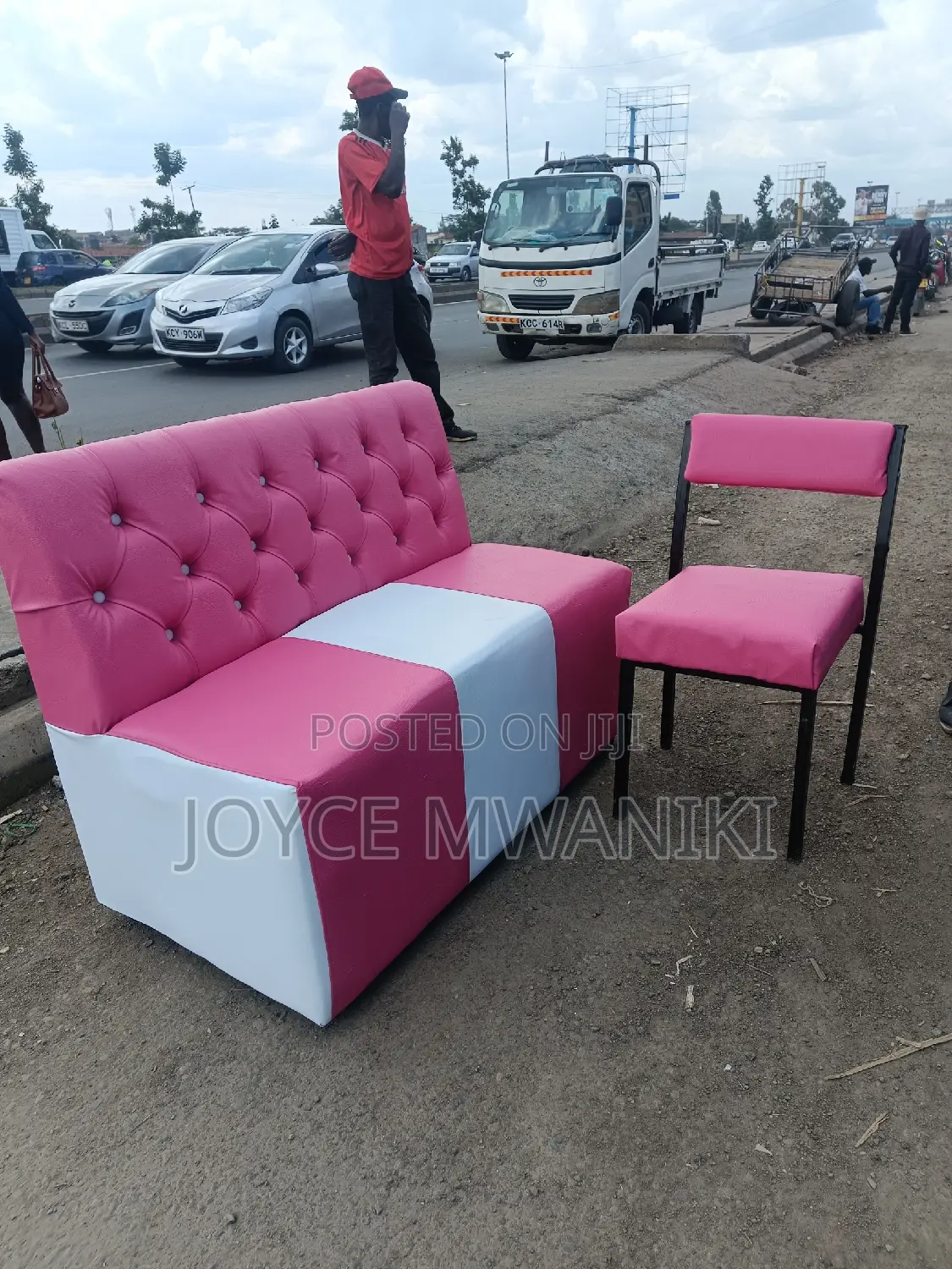 Waiting Bench 2 Seater and Manicure Seat 