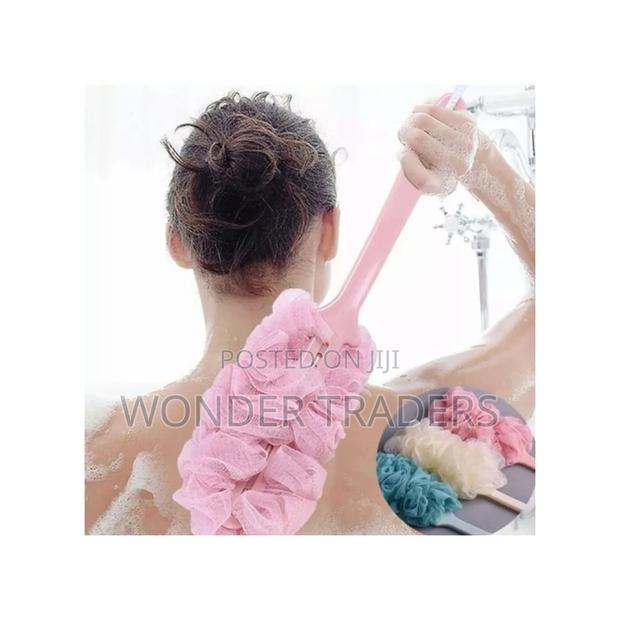 Body Brush Long Handle Bathing Sponge Back Scrubber- - main view